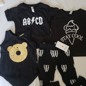 4 PIECE BUNDLE - Size 12-18 Months 3 shirts 1 pant